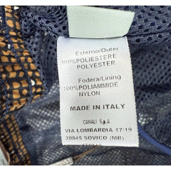 Canali Mens Swim Trunks Size 2XL Shorts Abstract Print Mesh Lined Made In Italy - Picture 11 of 14